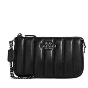 COACH Nolita 19 Soft Nappa Leather with Linear Quilting & Gunmetal Chain - Black